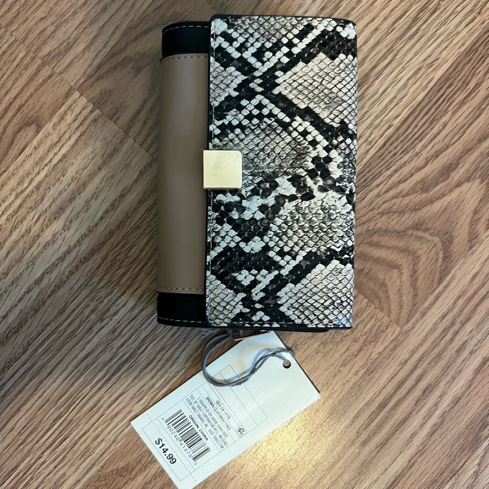 Target Black and Tan Snake Print Wallet